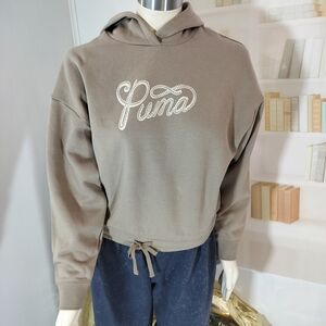 Women's Taupe Hoodie Sweater